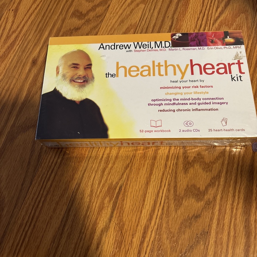NEW SEALED The Healthy Heart Kit Andrew Weil Stephen Devries Audio CD Booklets